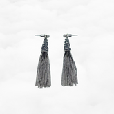 Sterling Silver Tassel Stud Earrings